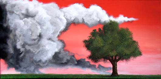 Wolke isst Baum