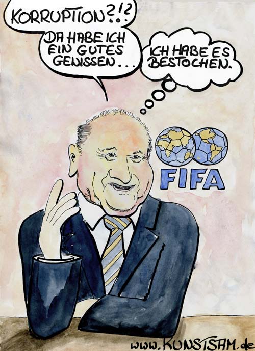 Sepp Blatter Karikatur